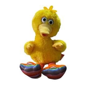 Macy's Isaac Mizrahi Loves Sesame Street Big Bird Sparkly Stuffed Plush 16” Toy